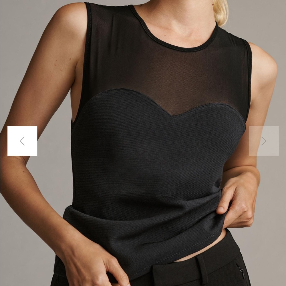Anthropologie Sheer Illusion Tank